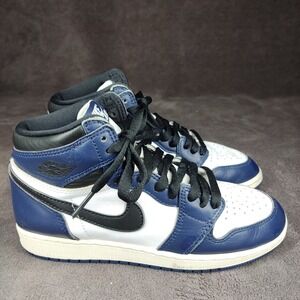 Nike Air Jordan 1 Retro High OG Midnight Navy Sneakers FD1437-401 Size 4.5Y